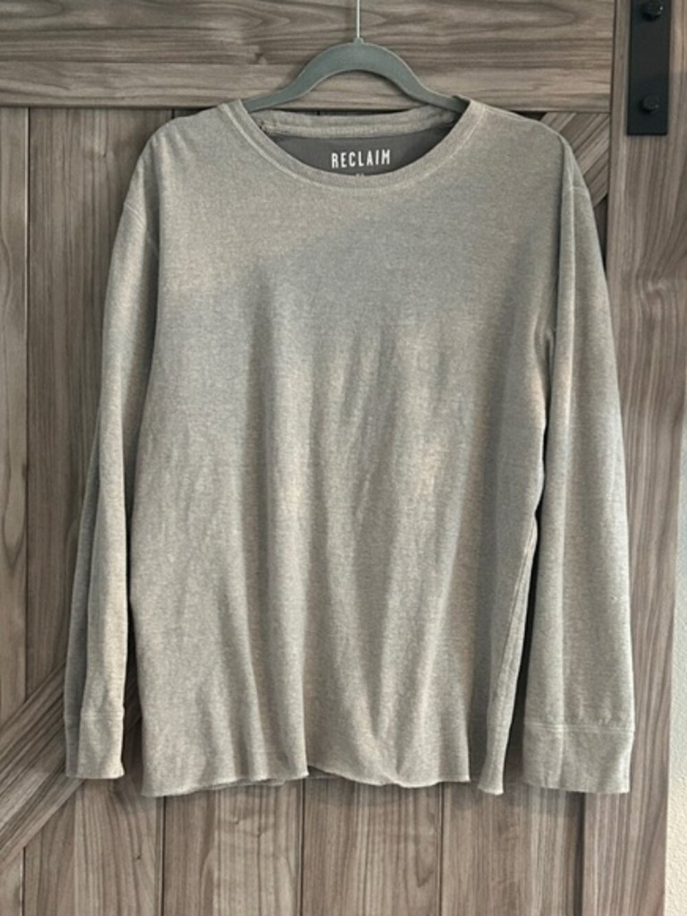 Reclaim Men's‎ Classic Khaki Colored Long Sleeve Tee Size XL